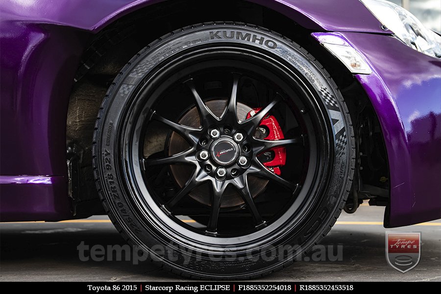 18x8.5 Starcorp Racing ECLIPSE on TOYOTA 86