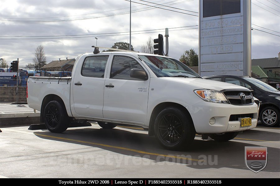 18x8.5 18x9.5 Lenso Spec D MB on TOYOTA HILUX