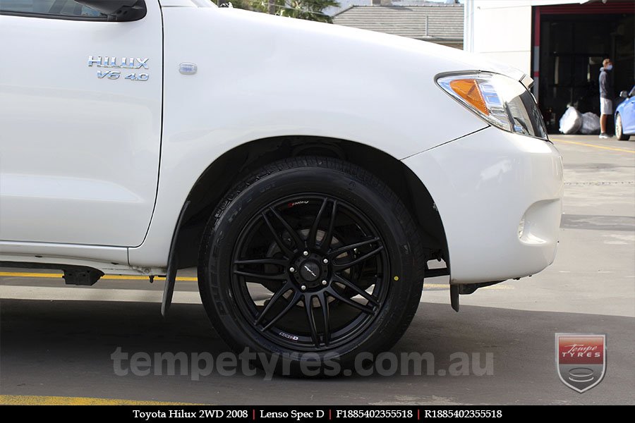 18x8.5 18x9.5 Lenso Spec D MB on TOYOTA HILUX