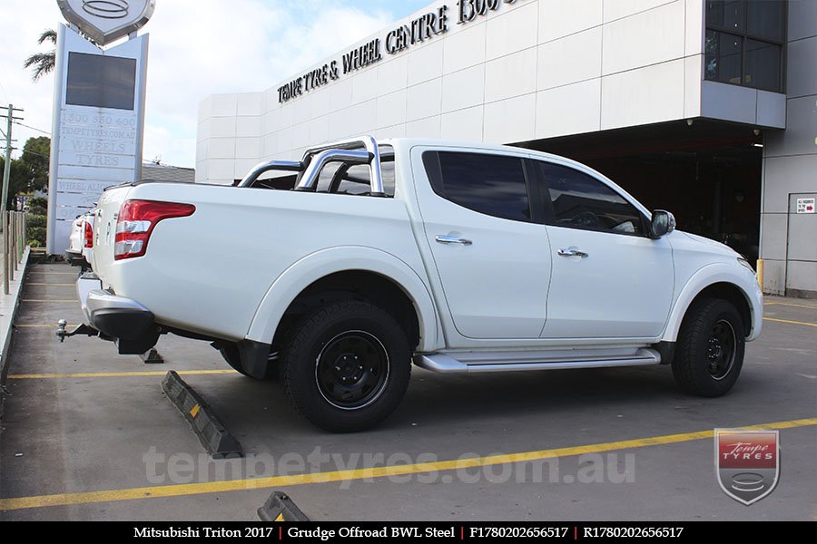 17x8.0 Grudge Offroad BWL Steel on MITSUBISHI TRITON