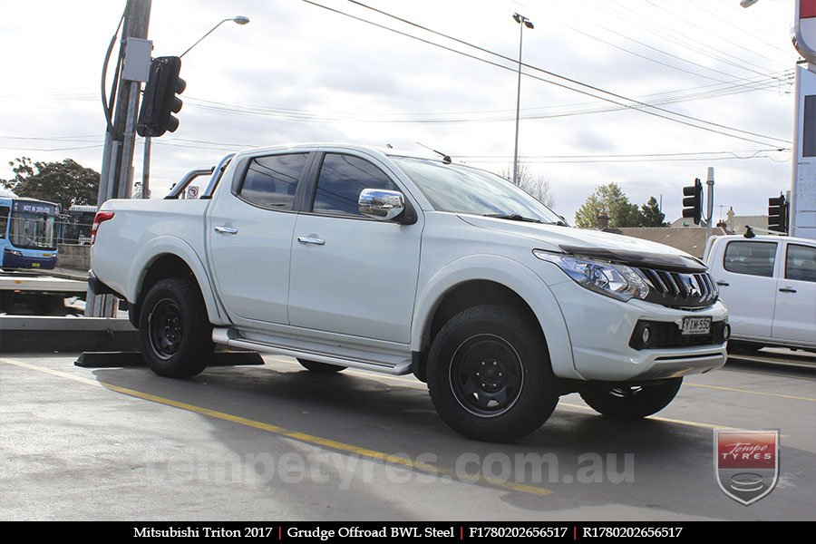 17x8.0 Grudge Offroad BWL Steel on MITSUBISHI TRITON