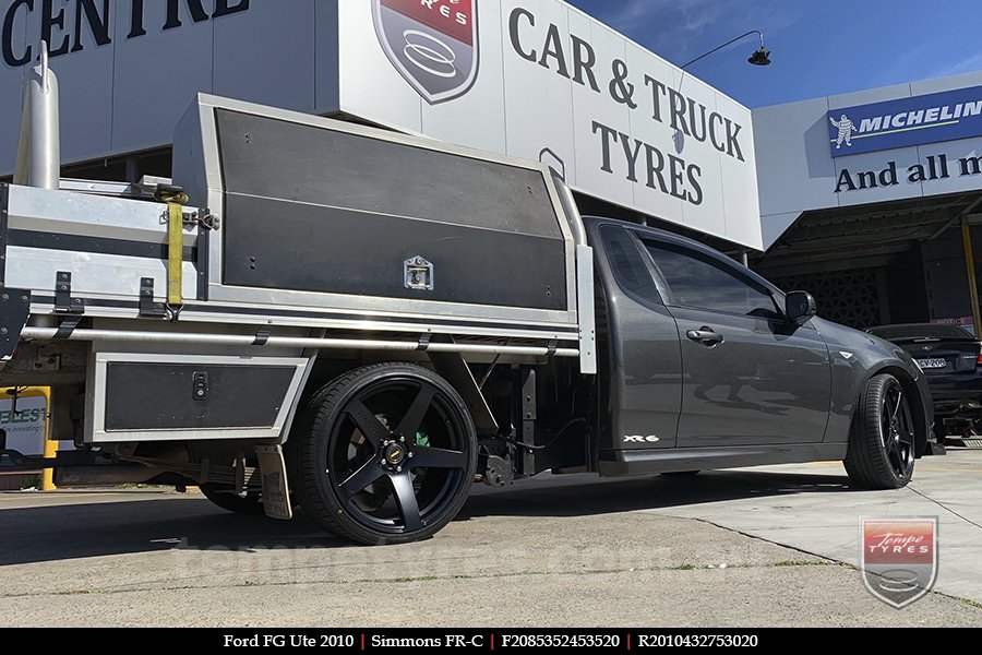 20x8.5 20x10 Simmons FR-C Satin Black NCT on FORD FALCON