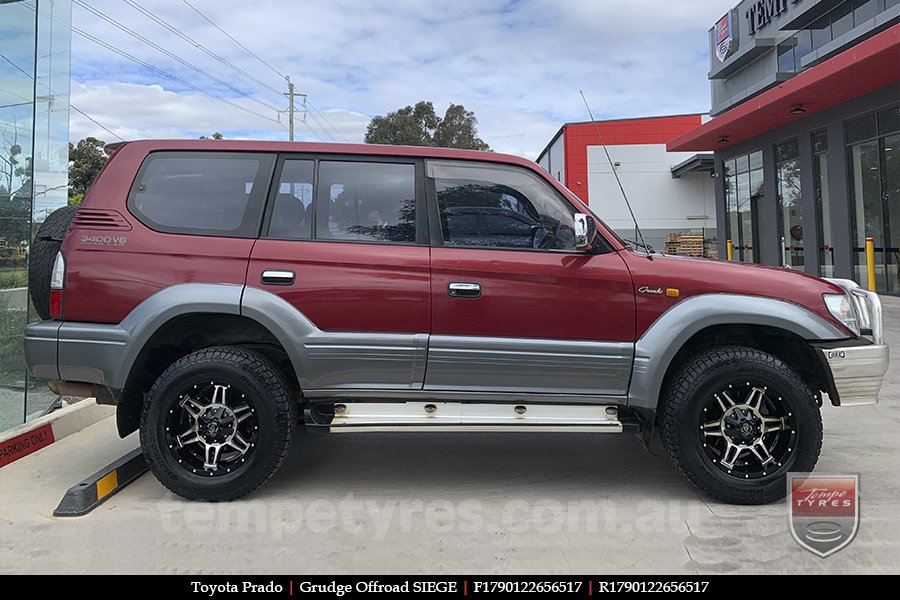 17x9.0 Grudge Offroad SIEGE on TOYOTA PRADO