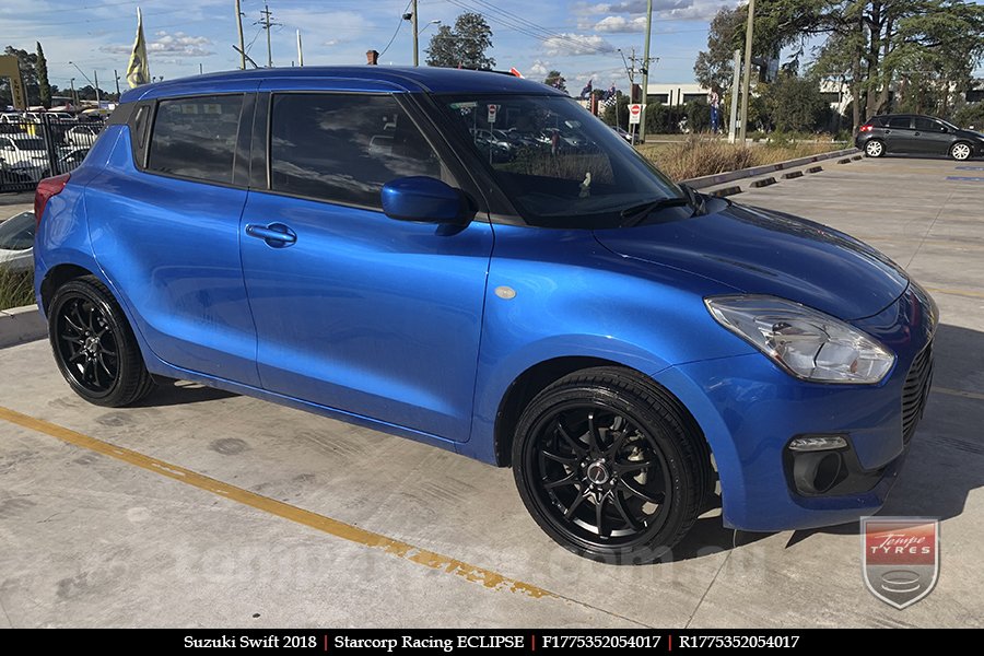 17x7.5 Starcorp Racing ECLIPSE on SUZUKI SWIFT