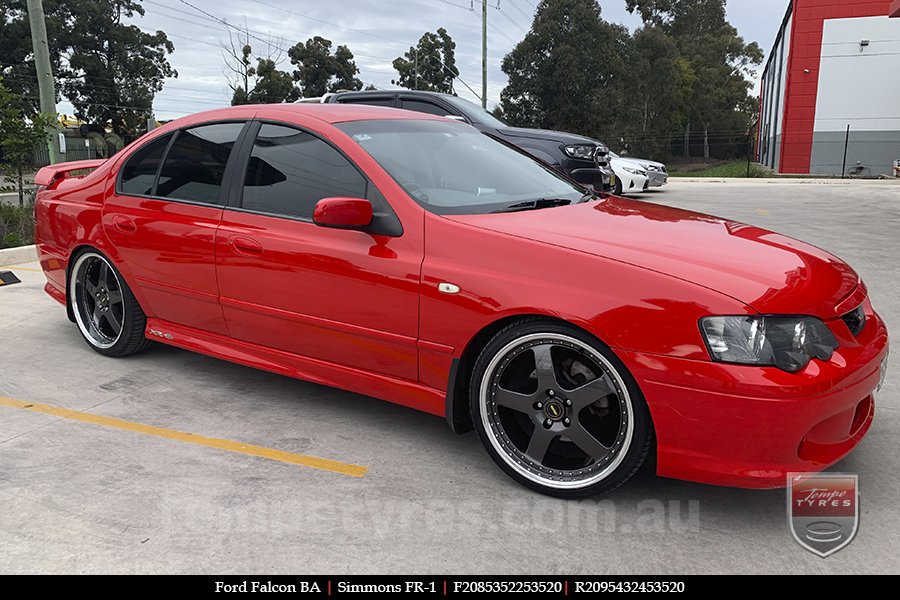 20x8.5 20x9.5 Simmons FR-1 Hyper Dark on FORD FALCON