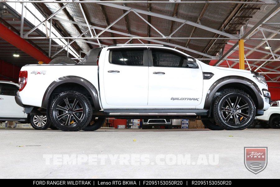 20x9.5 Lenso RTG BKWA on FORD RANGER WILDTRAK