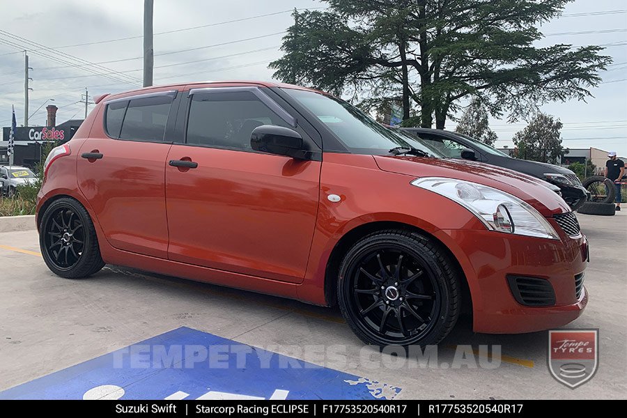 17x7.5 Starcorp Racing ECLIPSE on Suzuki Swift