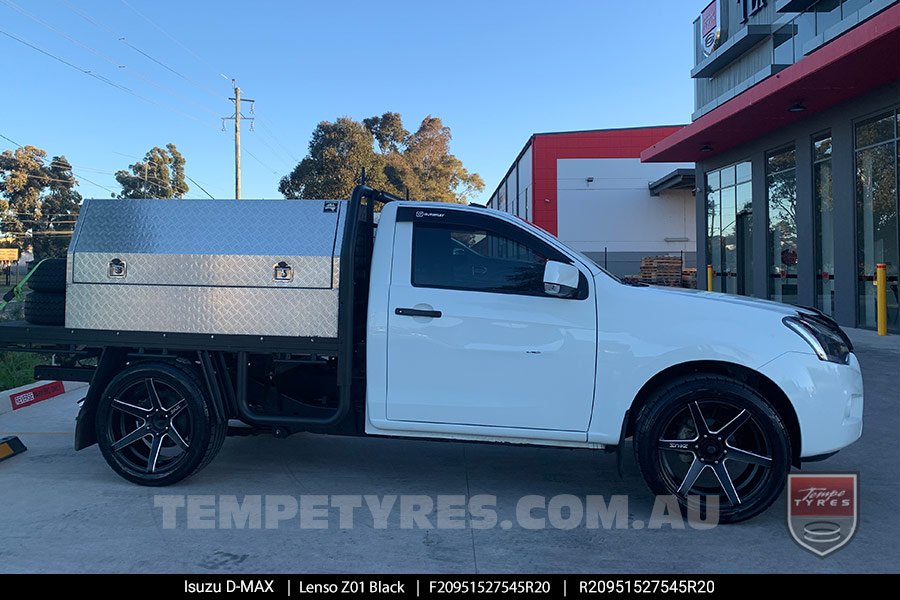 20x9.5 Lenso Z01 Black on Isuzu D-Max