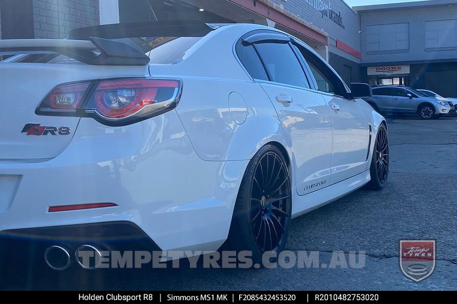 20x8.5 20x10 Simmons MS1 MK on Holden Clubsport