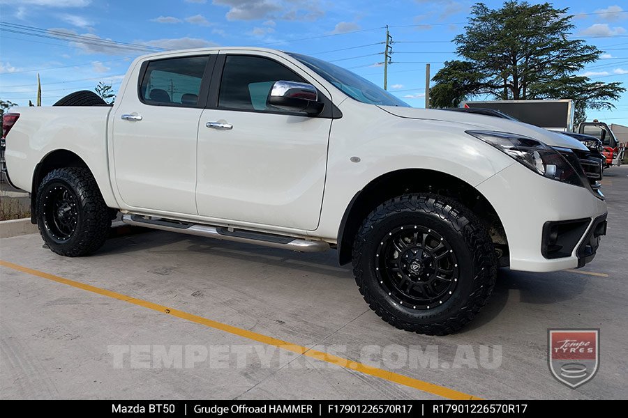 17x9.0 Grudge Offroad HAMMER on Mazda BT50