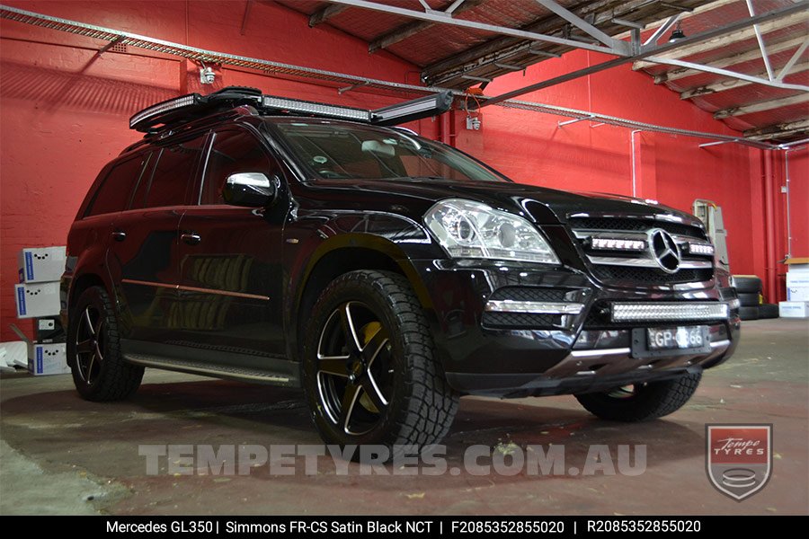 20x8.5 20x10 Simmons FR-C Satin Black NCT on Mercedes GL-Class