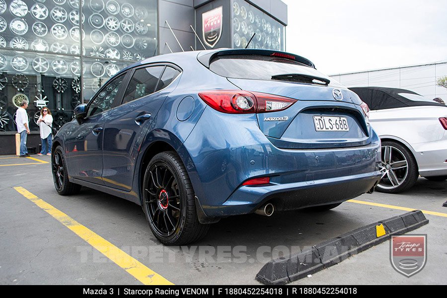 18x8.0 Starcorp Racing VENOM on Mazda 3