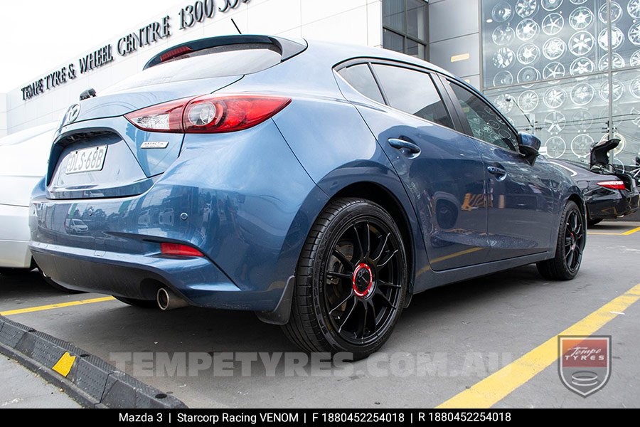 18x8.0 Starcorp Racing VENOM on Mazda 3