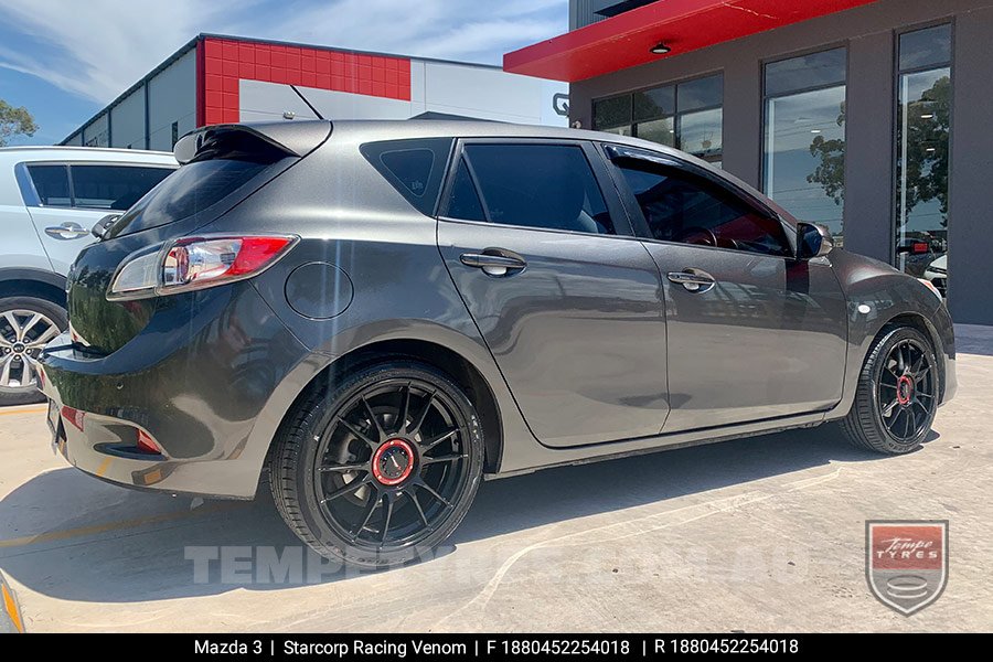 18x8.0 Starcorp Racing VENOM on Mazda 3