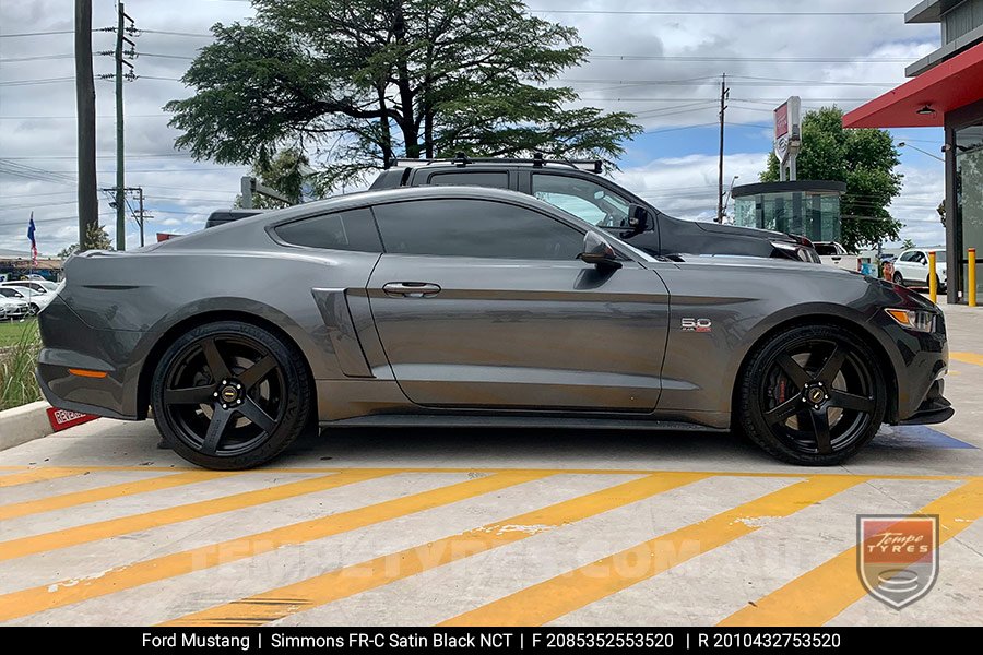 20x8.5 20x10 Simmons FR-C Black Tint NCT on Ford Mustang