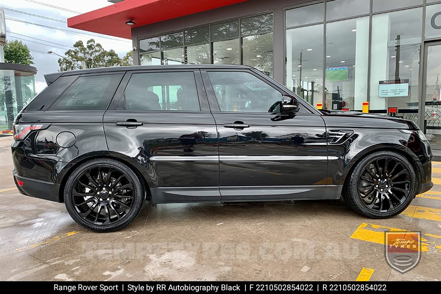 22x10 1195 Autobiography Black on Range Rover Sport