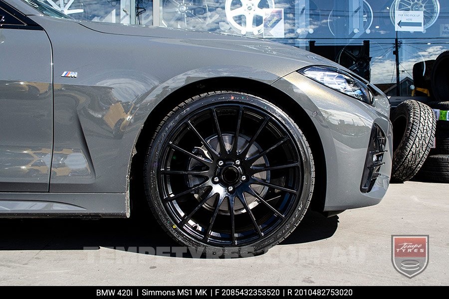 20x8.5 20x10 Simmons MS1 MK on BMW 4 SERIES