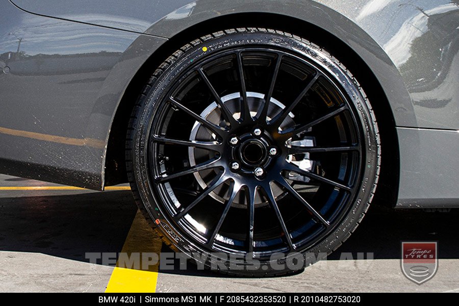 20x8.5 20x10 Simmons MS1 MK on BMW 4 SERIES