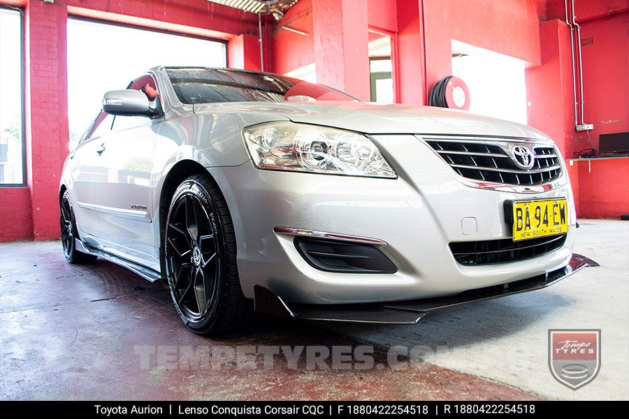 18x8.0 Lenso Conquista Corsair CQC on Toyota Aurion