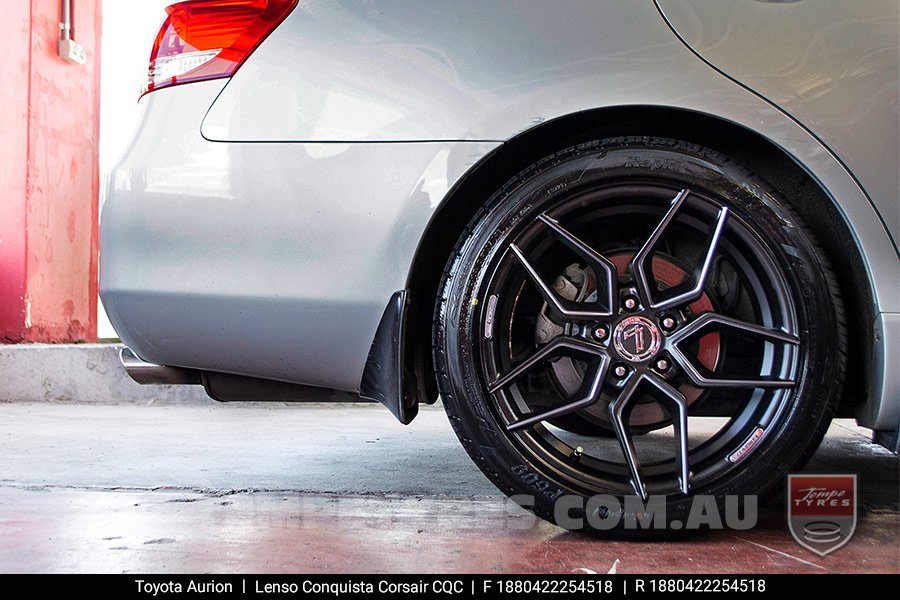 18x8.0 Lenso Conquista Corsair CQC on Toyota Aurion