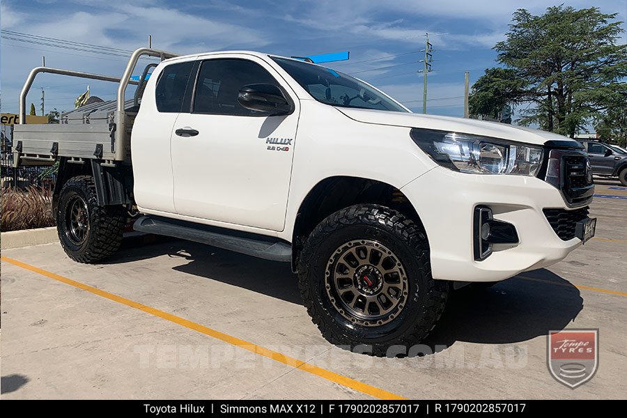 17x9.0 Simmons MAX X12 OBDFW on Toyota Hilux