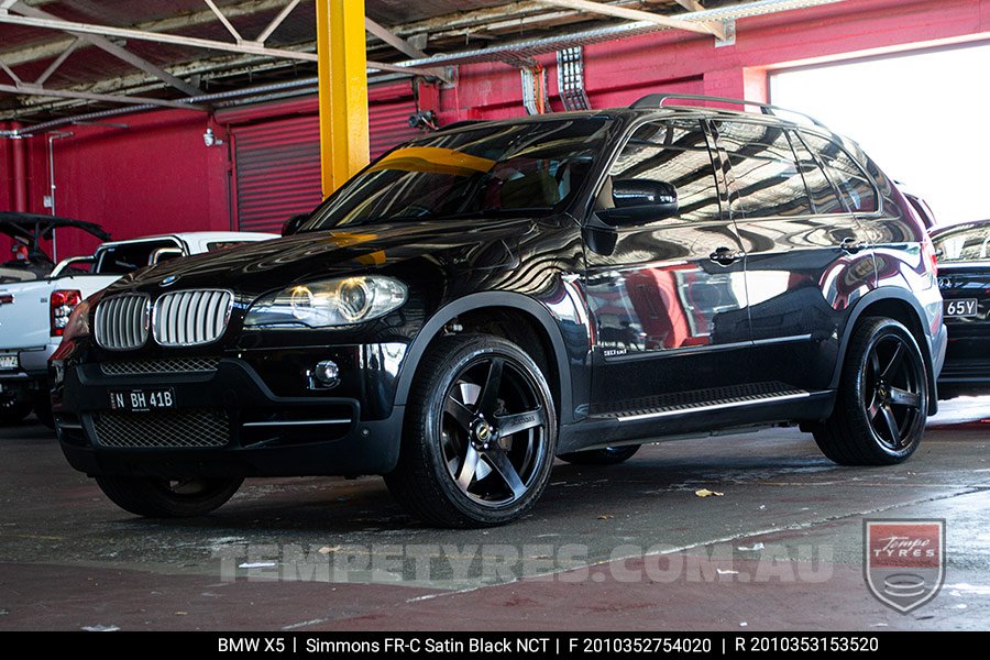 20x8.5 20x10 Simmons FR-C Satin Black NCT on BMW X5