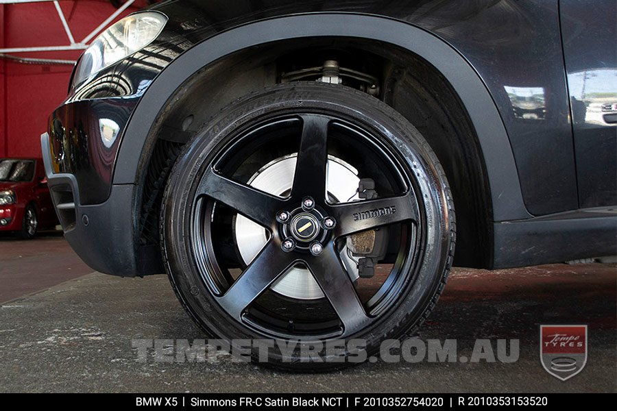 20x8.5 20x10 Simmons FR-C Satin Black NCT on BMW X5