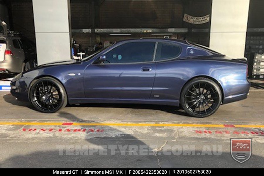 20x8.5 20x10 Simmons MS1 MK on Maserati GT