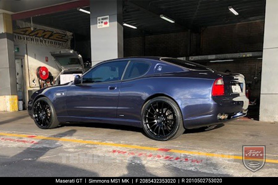 20x8.5 20x10 Simmons MS1 MK on Maserati GT