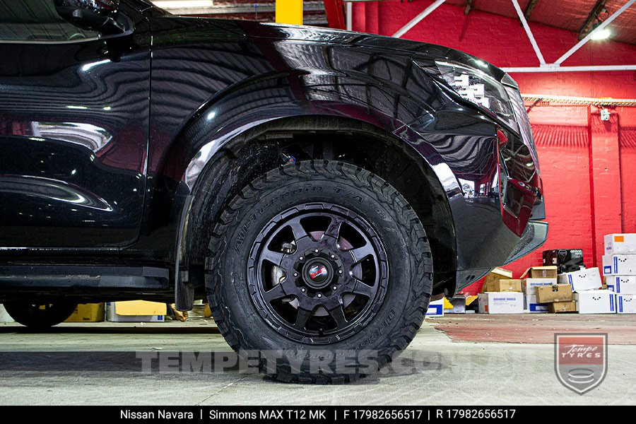 17x9.0 Simmons MAX T12 MK on Nissan Navara