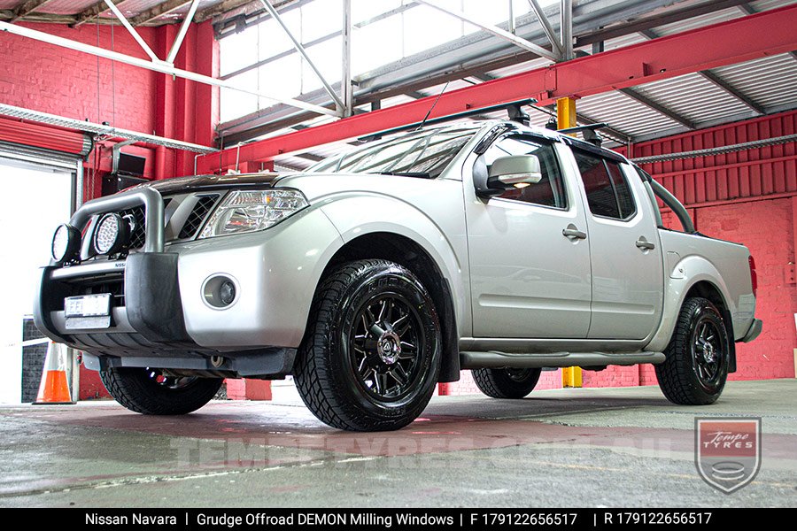 17x9.0 Grudge Offroad DEMON Milling Windows on Nissan Navara