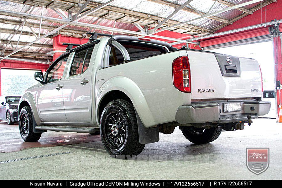 17x9.0 Grudge Offroad DEMON Milling Windows on Nissan Navara