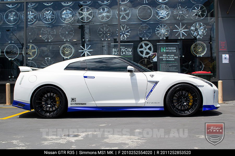 20x10 20x11 Simmons MS1 MK on Nissan GT-R