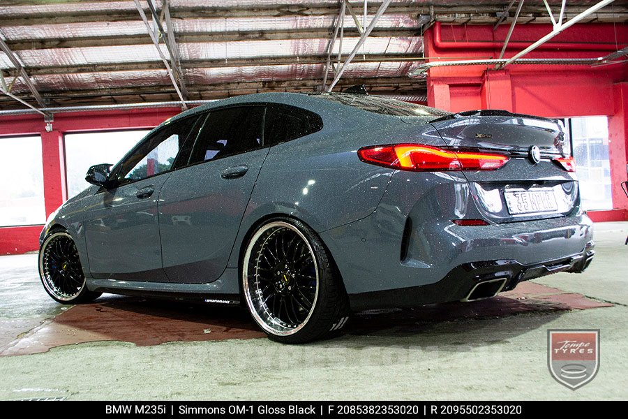 20x8.5 20x9.5 Simmons OM-1 Gloss Black on BMW M235i