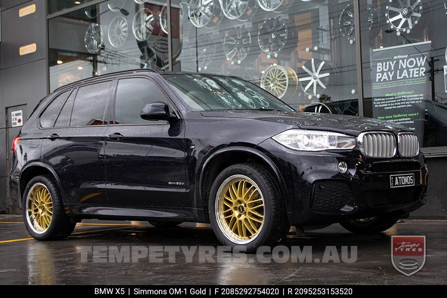 20x8.5 20x9.5 Simmons OM-1 Gold on BMW X5