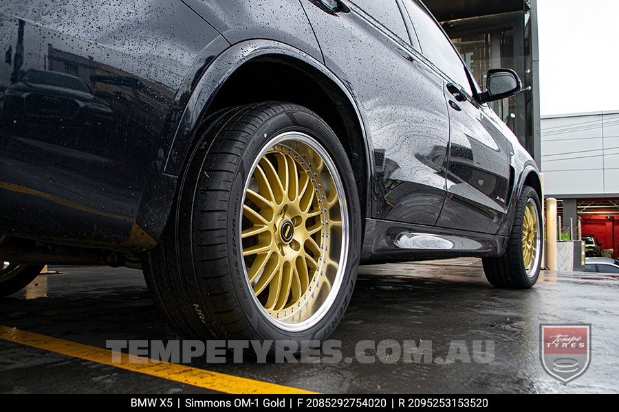 20x8.5 20x9.5 Simmons OM-1 Gold on BMW X5