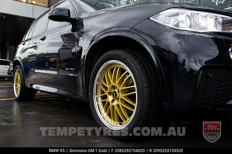 20x8.5 20x9.5 Simmons OM-1 Gold on BMW X5