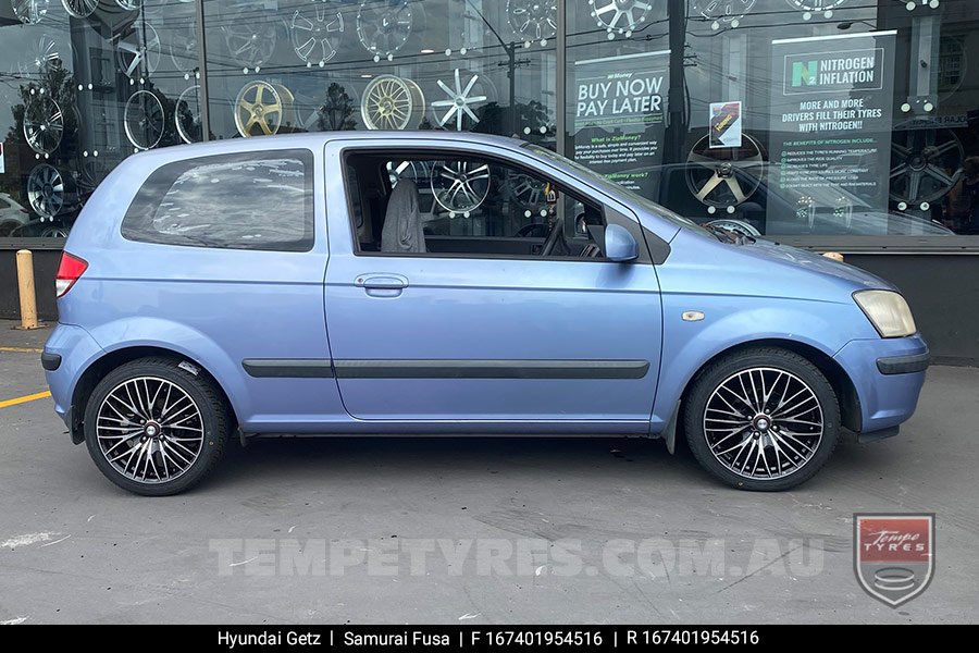 16x7.0 Samurai Fusa on Hyundai Getz