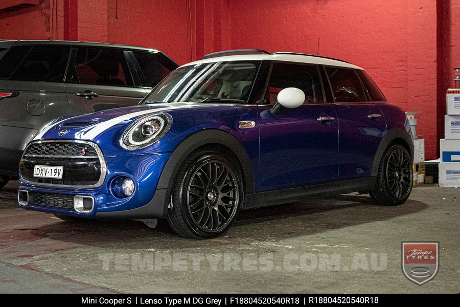 18x8.0 Lenso Type-M DG on Mini Cooper S