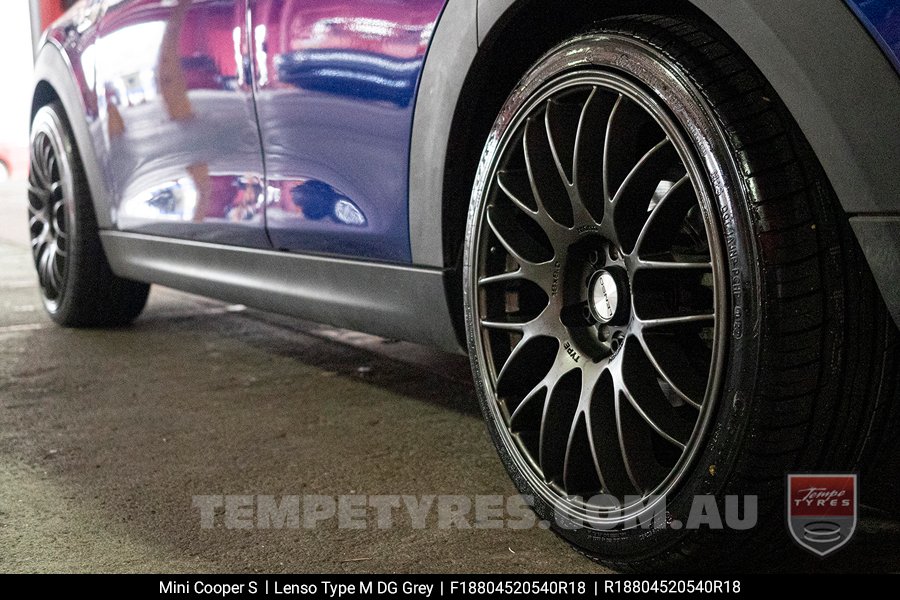 18x8.0 Lenso Type-M DG on Mini Cooper S