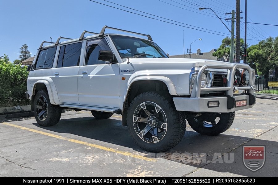 20x9.5 Simmons MAX X05 HDFOY on Nissan Patrol