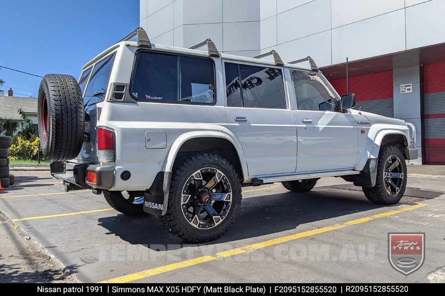 20x9.5 Simmons MAX X05 HDFOY on Nissan Patrol