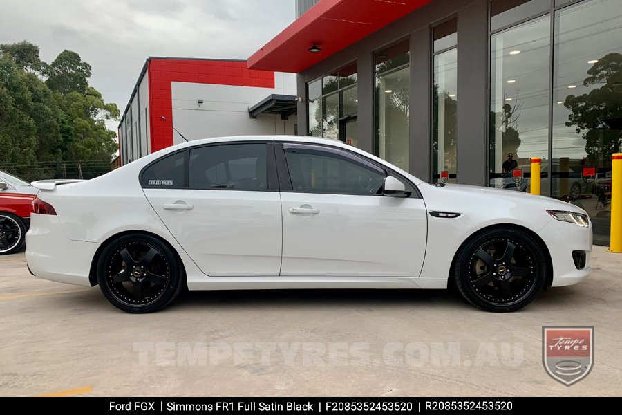 20x8.5 20x9.5 Simmons FR-1 Satin Black on Ford Falcon