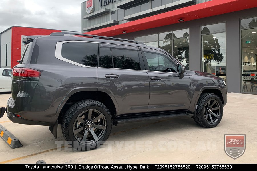 20x9.5 Grudge Offroad ASSAULT Hyper Dark on Toyota Landcruiser