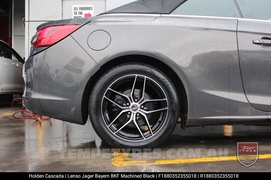 18x8.0 18x9.0 Lenso Jager Bayern BKF on Holden Cascada