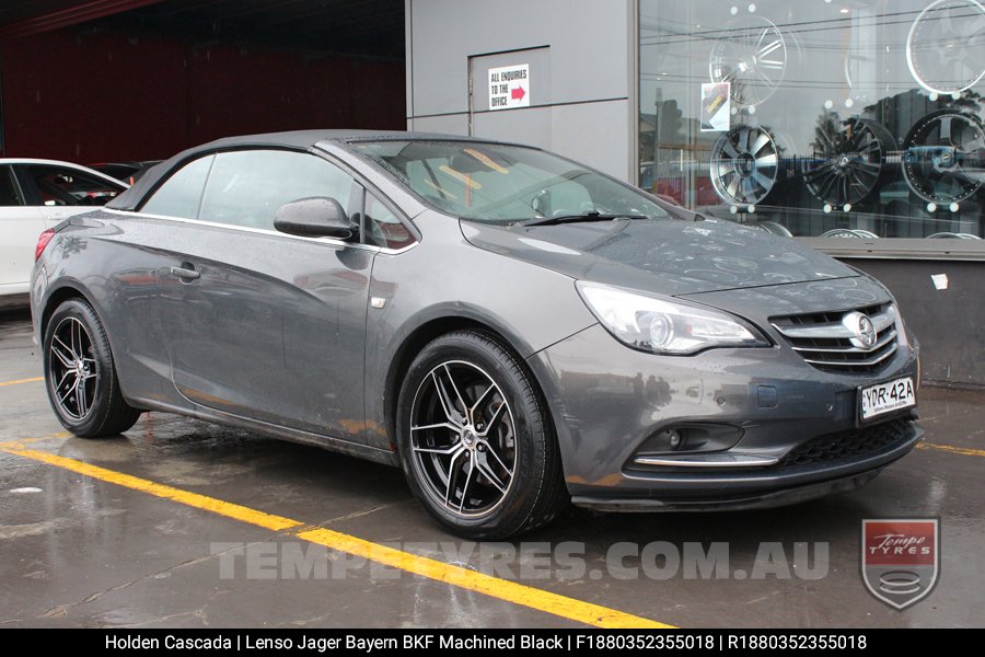 18x8.0 18x9.0 Lenso Jager Bayern BKF on Holden Cascada