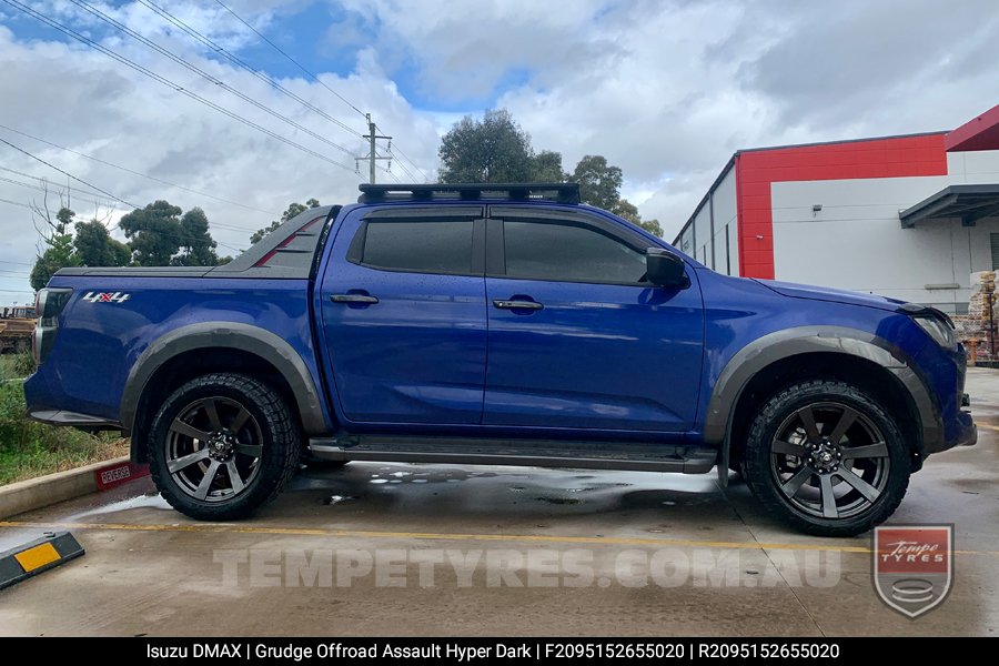 20x9.5 Grudge Offroad ASSAULT Hyper Dark on Isuzu D-MAX