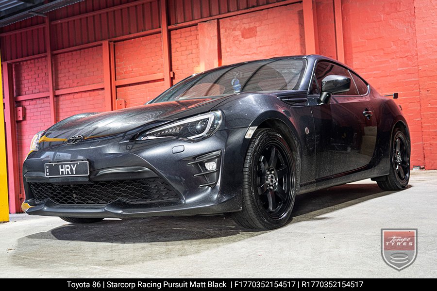 17x7.0 Starcorp Racing PURSUIT on Toyota 86