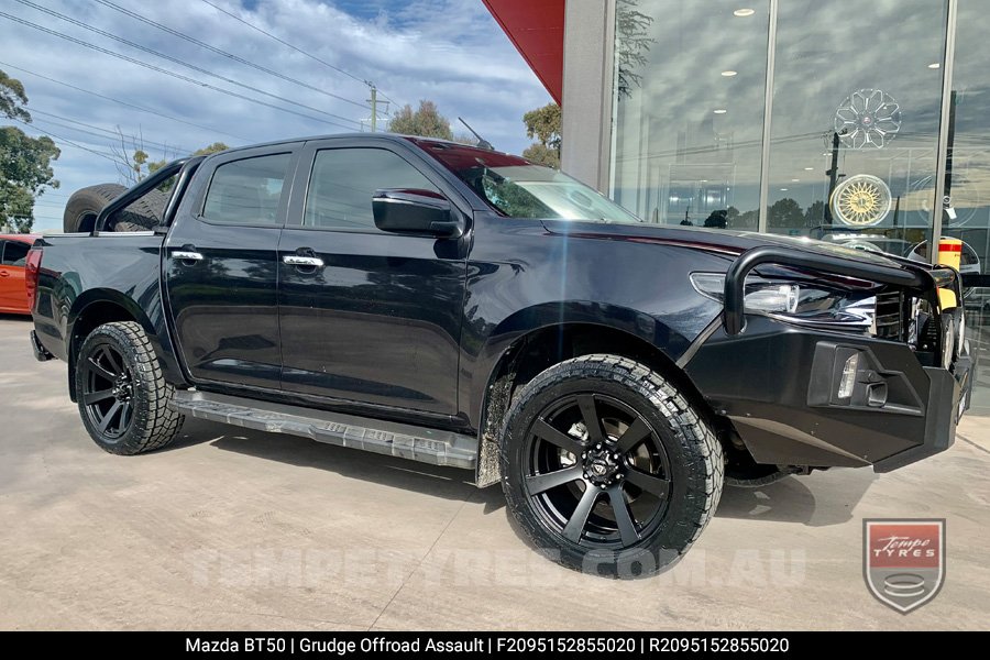 20x9.5 Grudge Offroad ASSAULT Matt Black on Mazda BT50