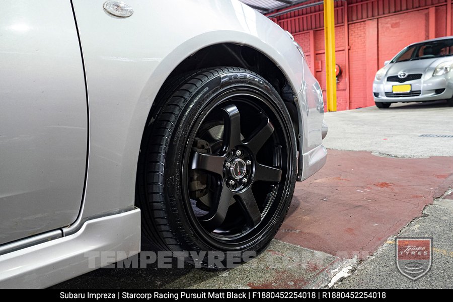 18x8.0 Starcorp Racing PURSUIT on Subaru Impreza